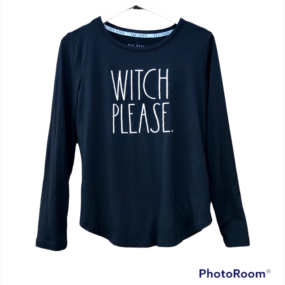 Halloween Rae Dunn Witch Please Shirt Long Sleeve Sz. Small